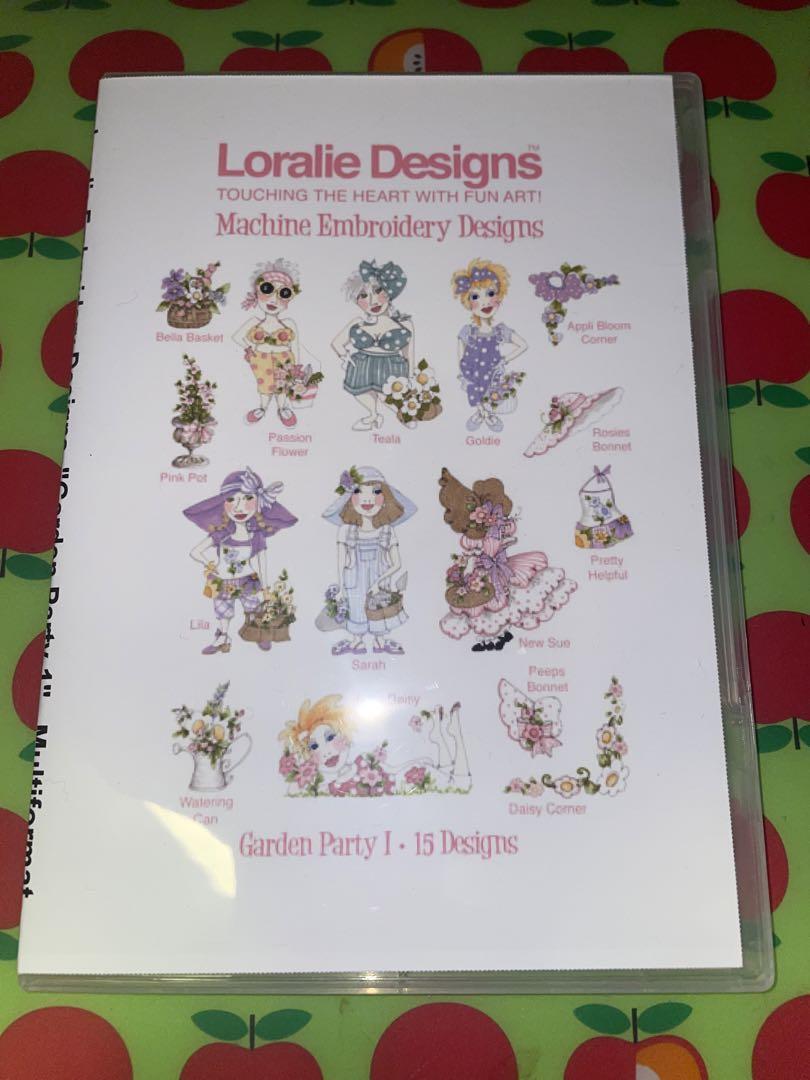 Loralie Designsミシン刺繍用CD Garden Party