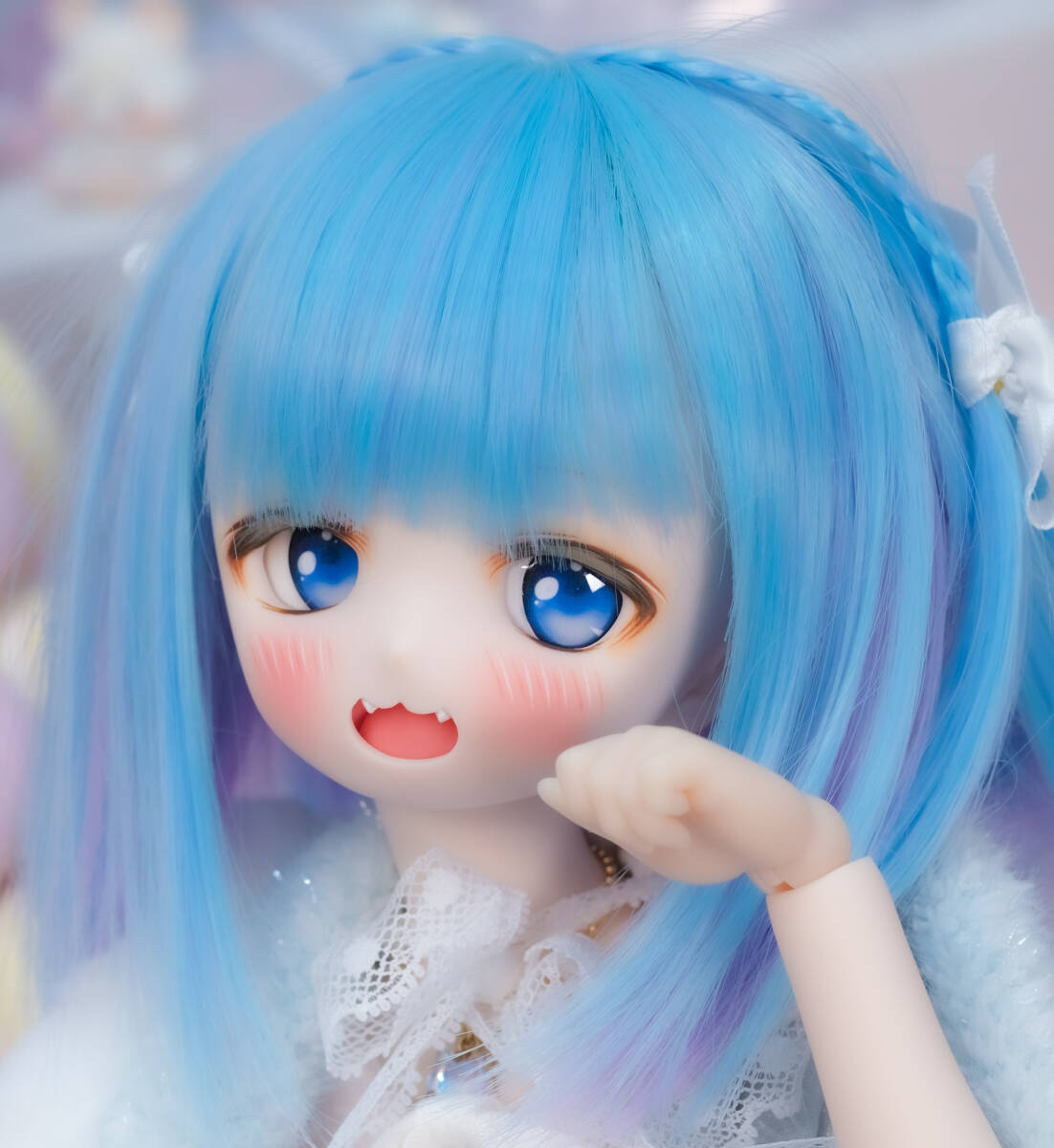 えびふりゃーい！】DDH-０１ セミホワイト肌 カスタムヘッド＋アイ MDD ドール