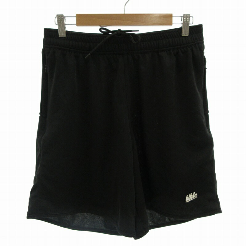 中古】ボーラホリック ballaholic Basic Zip Shorts ショートパンツ ハーフパンツ バスケットボールウエア ストレッチ 黒  あかい