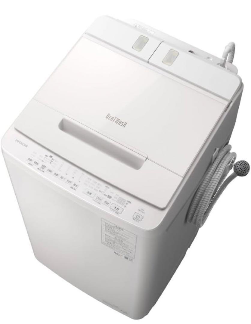 HITACHI BW-X100G(W) WHITE 10kg か細い 縦型洗濯機