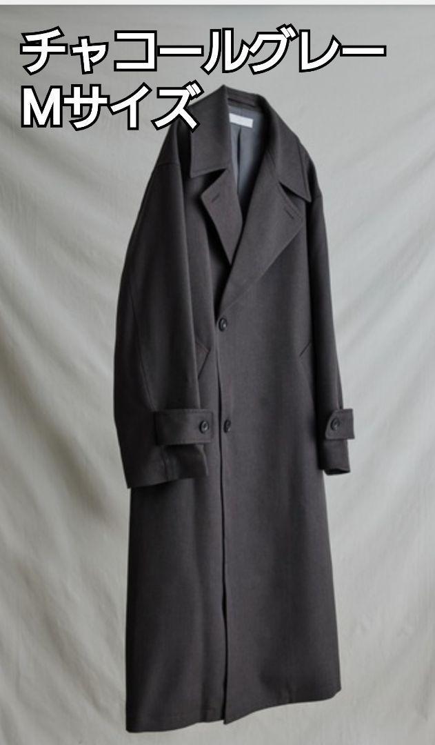 WYM MINIMAL WIDE TRENCH COATチャコー