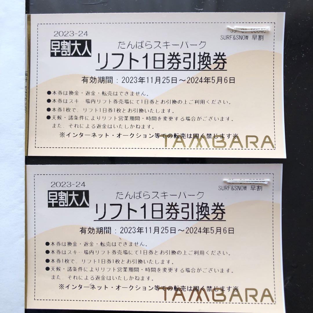 たんばらスキーパーク こども 珍しかっ キッズリフト1日券無料引換券 売買されたオークション情報 落札价格 【au  payマーケット】の商品情報をアーカイブ公開