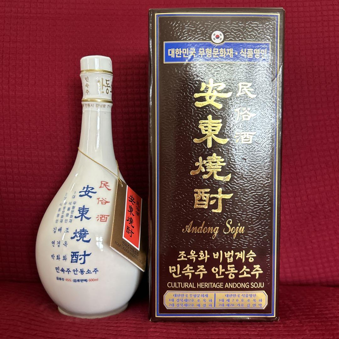 韓国焼酎 民俗酒 眩しい 安東焼酎 600ml