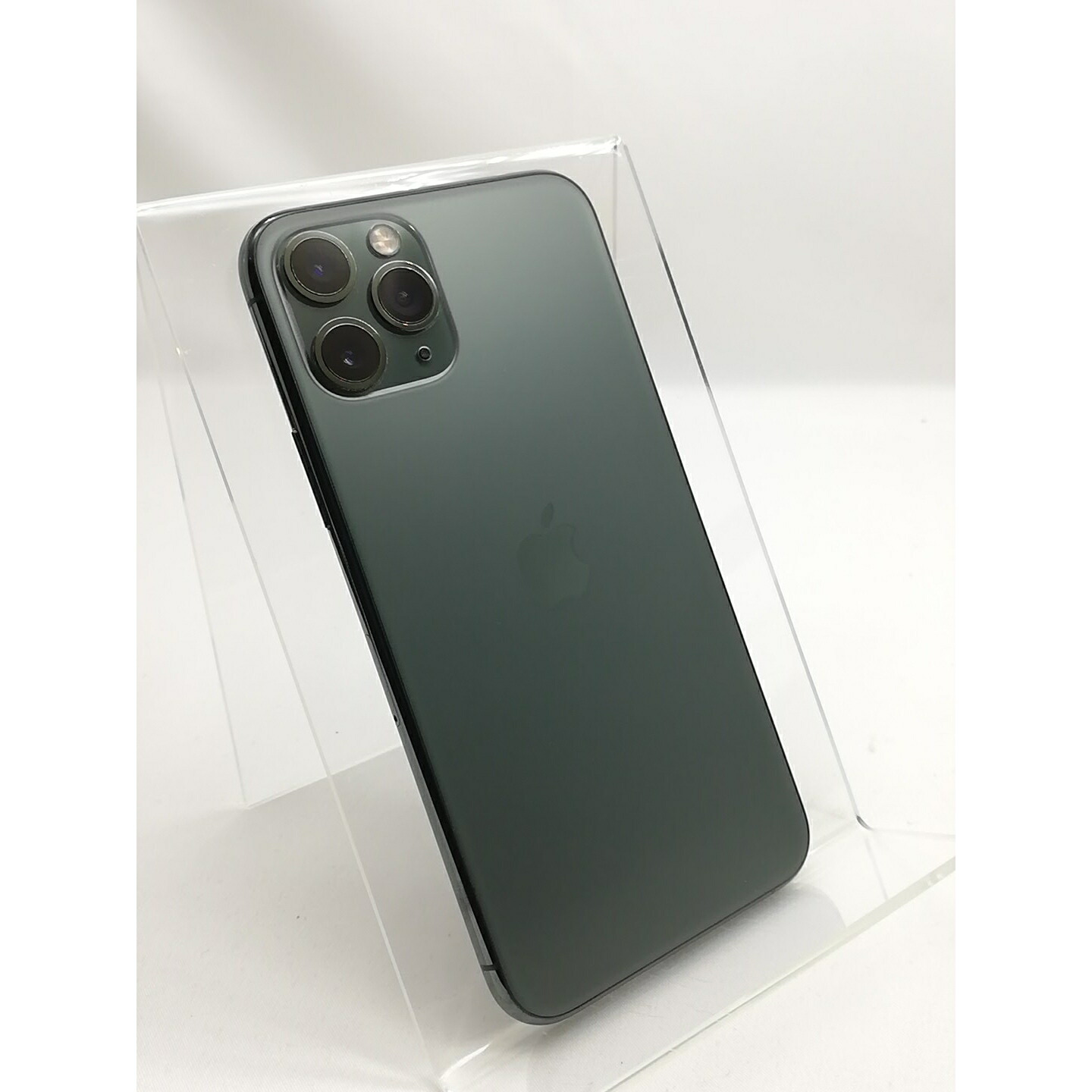 【中古】Apple au 【SIMロック解除済み】 iPhone 11 Pro 256GB ミッドナイトグリーン  MWCC2J/A【秋葉3号】保証期間１ヶ月【ランクB】