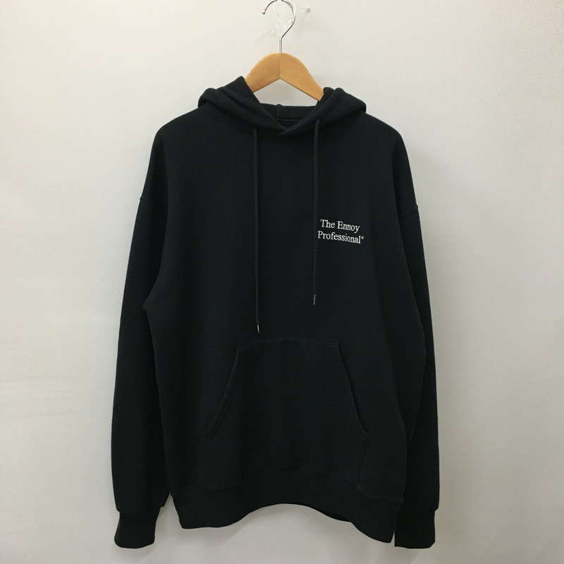 中古品】【メンズ】 The Ennoy Professional ザ エンノイ プロフェッショナル × Stylistshibutsu スタイリスト私物  別注 コラボ 22AW SWEAT HOODIE AW22BRENCT02NTL スウェットフーディー トップス パーカー  140-241119-kk-40-tei サイズ：L カラー：ブラック 万代Net店