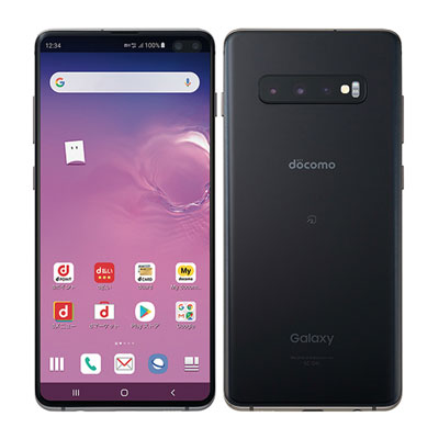 SIMロック解除済】docomo Galaxy S10+ (Plus) SC-04L プリズムブラック SAMSUNG 当社３ヶ月