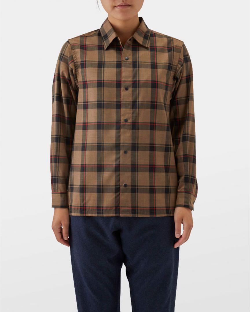 山と道 メリノシャツ 商品情報 Merino Shirts(XS) Brown Check