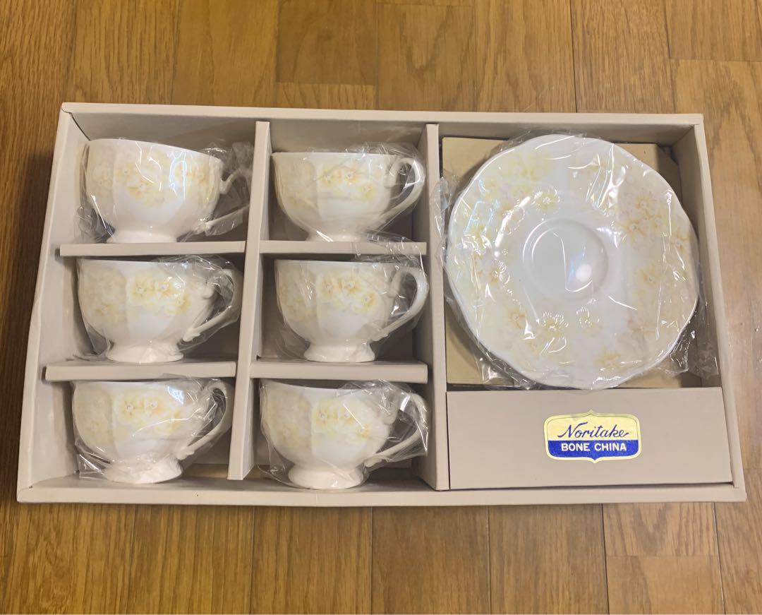 新品 ノリタケ Noritake ボーンチャイナ ティーカップ&ソーサー 6客 特別な