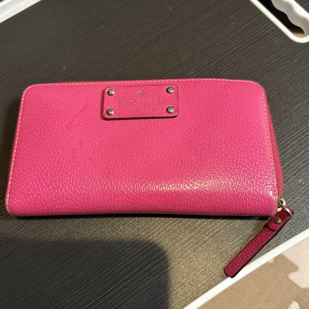 Kate Spade ピンク 手に入るチャンス レザー 長財布 ケイトスペード