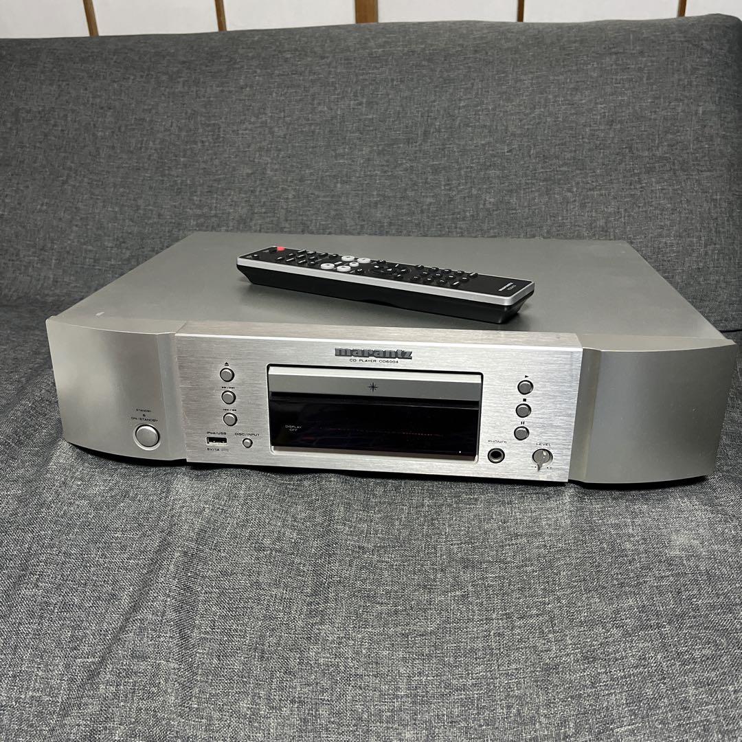 ジャンク】marantz CD6004 アウトレット シルバー CDプレーヤー