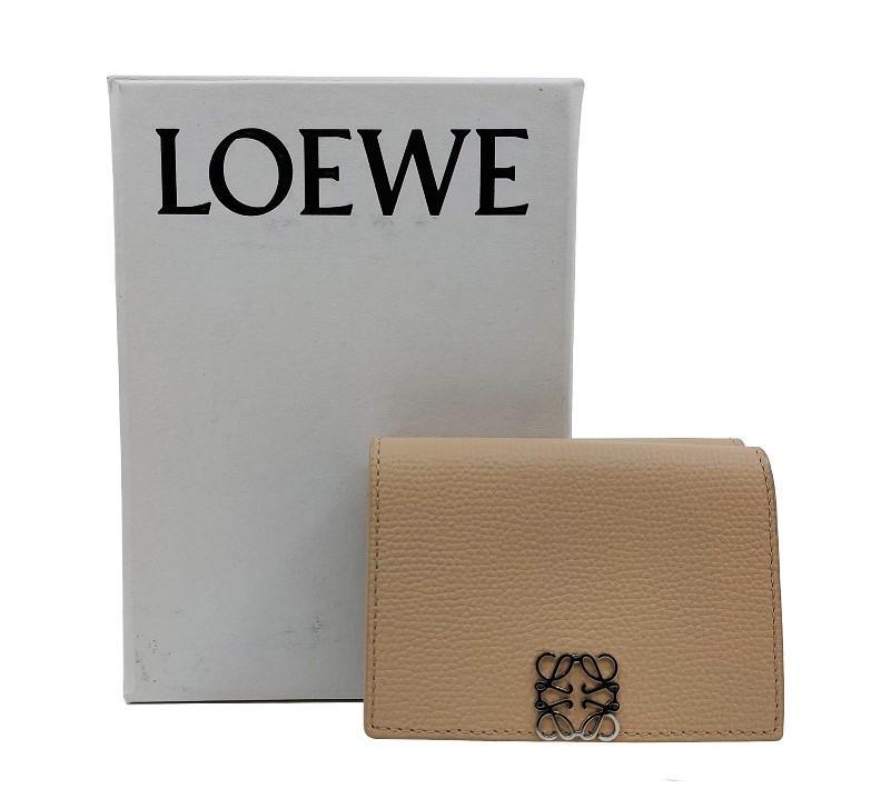 未使用品！LOEWE【ロエベ】アナグラム トライフォールドウォレット 三つ折財布 新シーズン