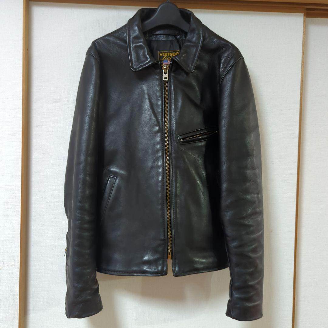 vanson レザー ジャケット 売れ筋商品 サイズ38 TALON社製