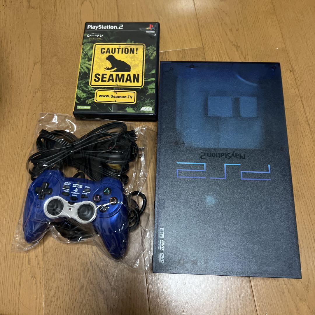 PS2 SCPH-37000 オーシャンブルー 買い物かご 洋 SONY