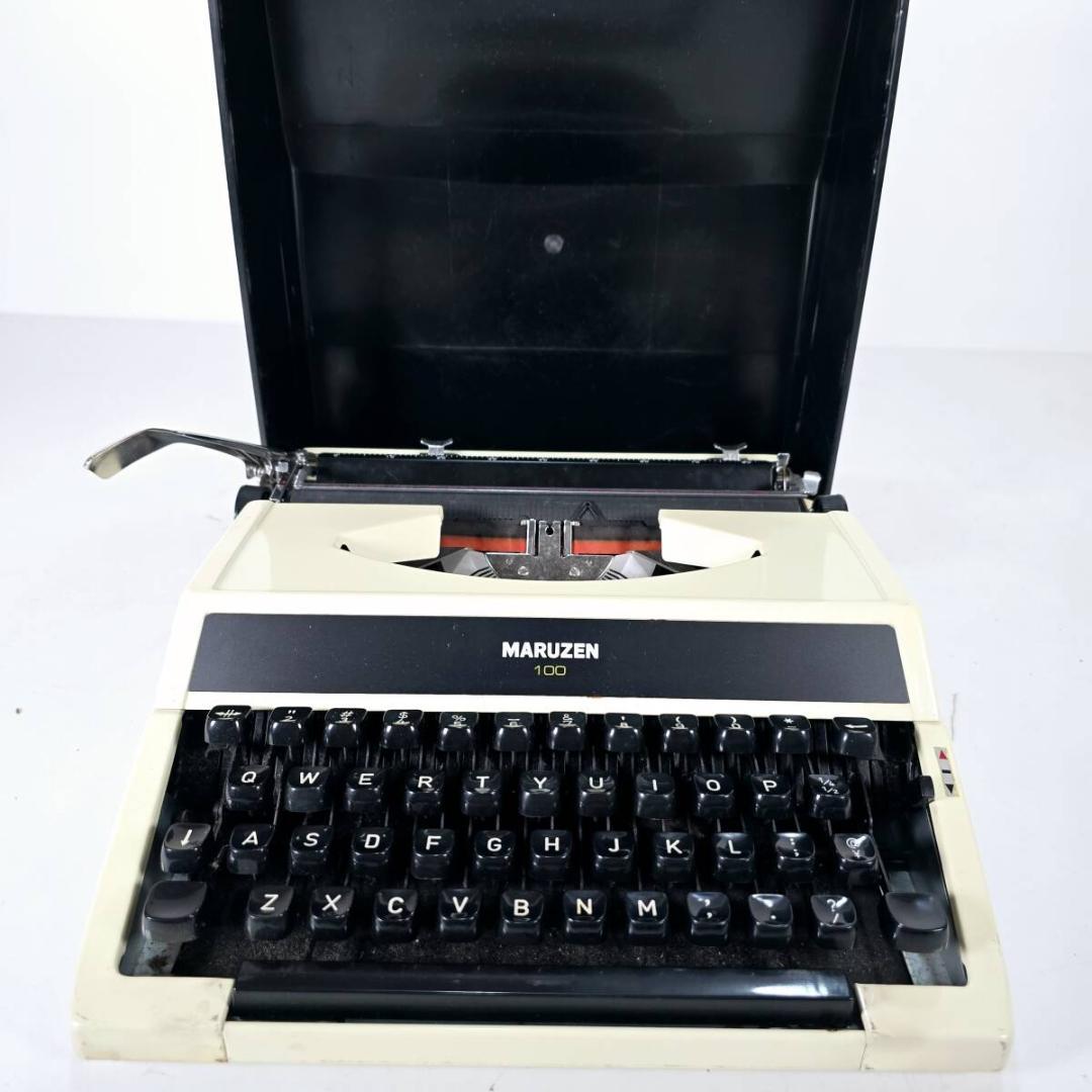 MARUZENマルゼン 待望 タイプライター 100 中古 アンティーク ボタンOK