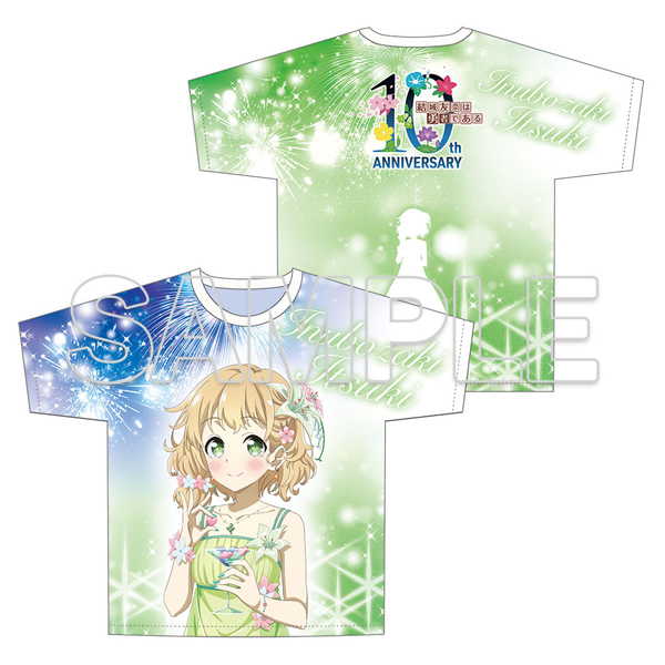 結城友奈は勇者である 10周年記念 フルグラフィックTシャツ 犬吠埼樹【