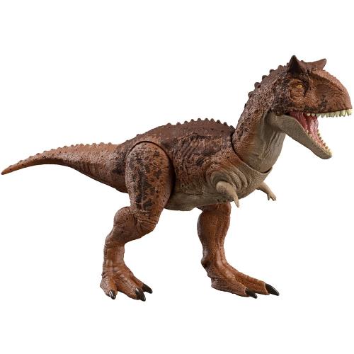 マテル(MATTEL) ジュラシックワールド(JURASSIC WORLD) ダメージ! ひかる カルノタウルス 全長:約39cm4才~ お