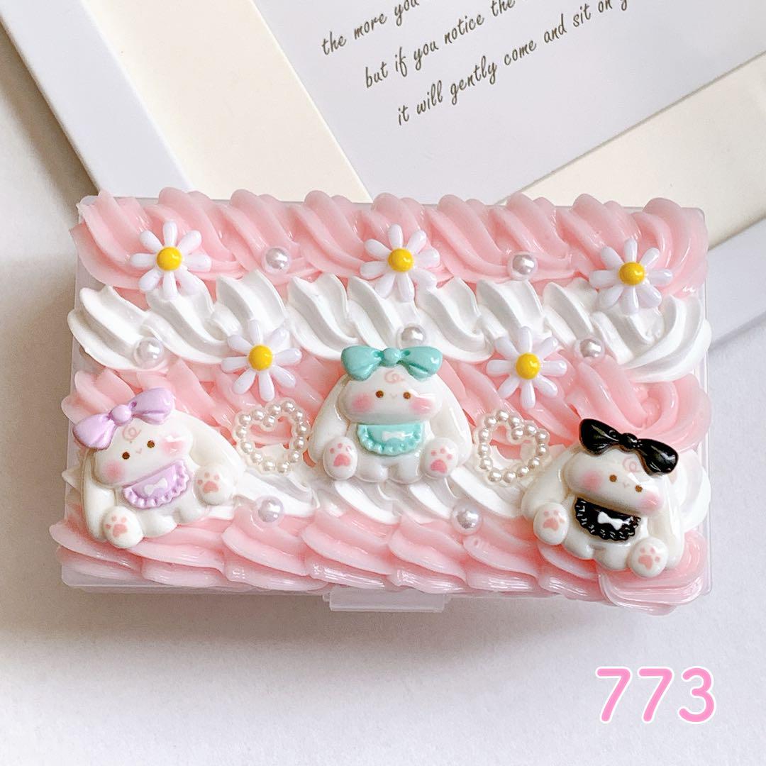 773 新作 ホイップデコ 小物入れケース うさぎ お花 ハート