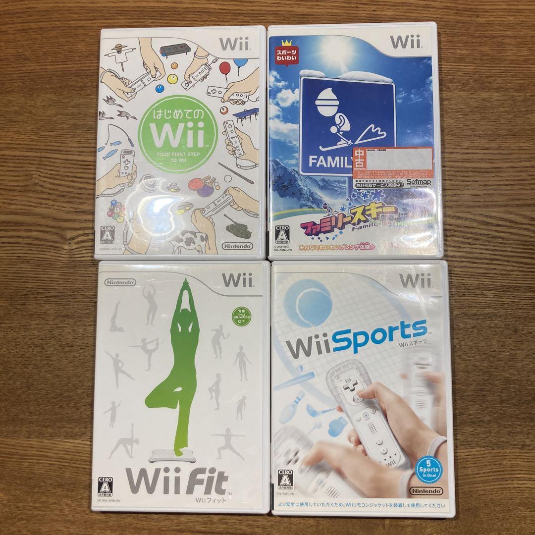 Wiiソフト4本まとめ売り Wii fit Wii sports等 お知らせ情報