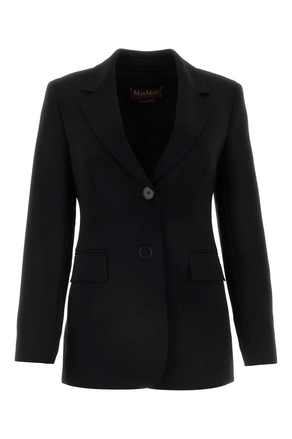 クーポン配布中！】 マックスマーラ ステュディオ MAX MARA STUDIO スーツジャケット スーツ ジャケット レディース クリスマス  Suit Jackets 2426916022600 001 nero 001 nero 関税 送料無料 ラッピング無料 2024AW 甘酸っぱ ia