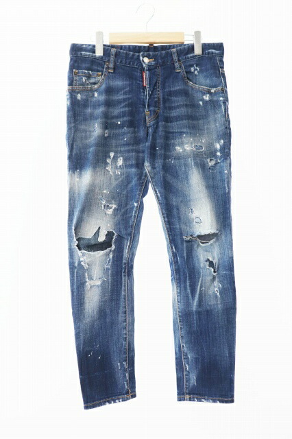 中古】ディースクエアード DSQUARED2 Skater Jean スケーター デニム パンツ ジーンズ S71LB0265 46 キャンペーン情報  インディゴ