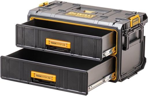 デウォルト(DEWALT) タフシステム2.0 2段チェスト 工具箱 収納ケース ツールボックス 積み重ね収納