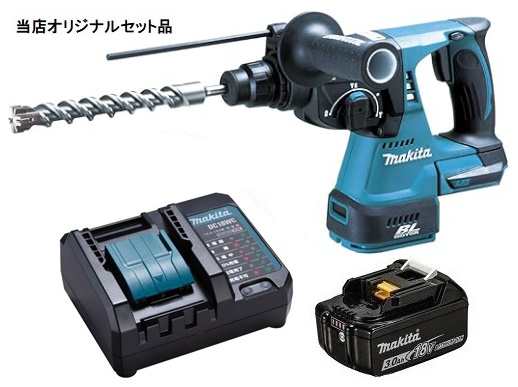 マキタ 充電式ハンマドリル 青 HR244DZK バッテリBL1830B 充電器DC18WC付 18V対応 makita 当店