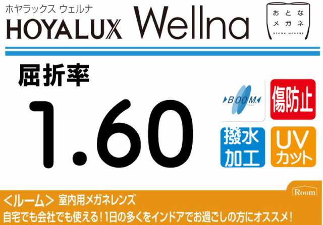 HOYA プレミアムグレード 傷防止コート付 薄型遠近両用レンズ 屈折率1.60 超撥