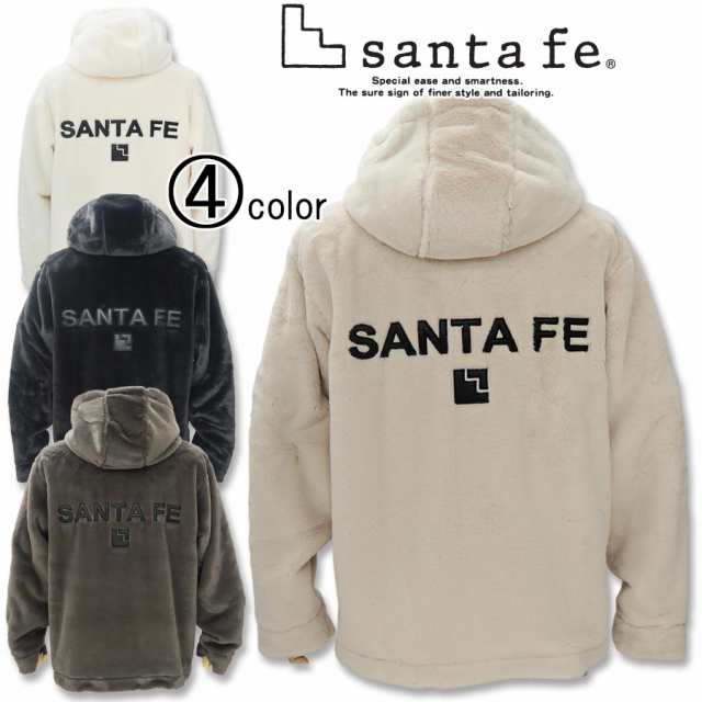 サンタフェ フェイクファージップアップパーカー 52133 santafe イグルス 48 50 52サイズ マイクロファーフーデッド