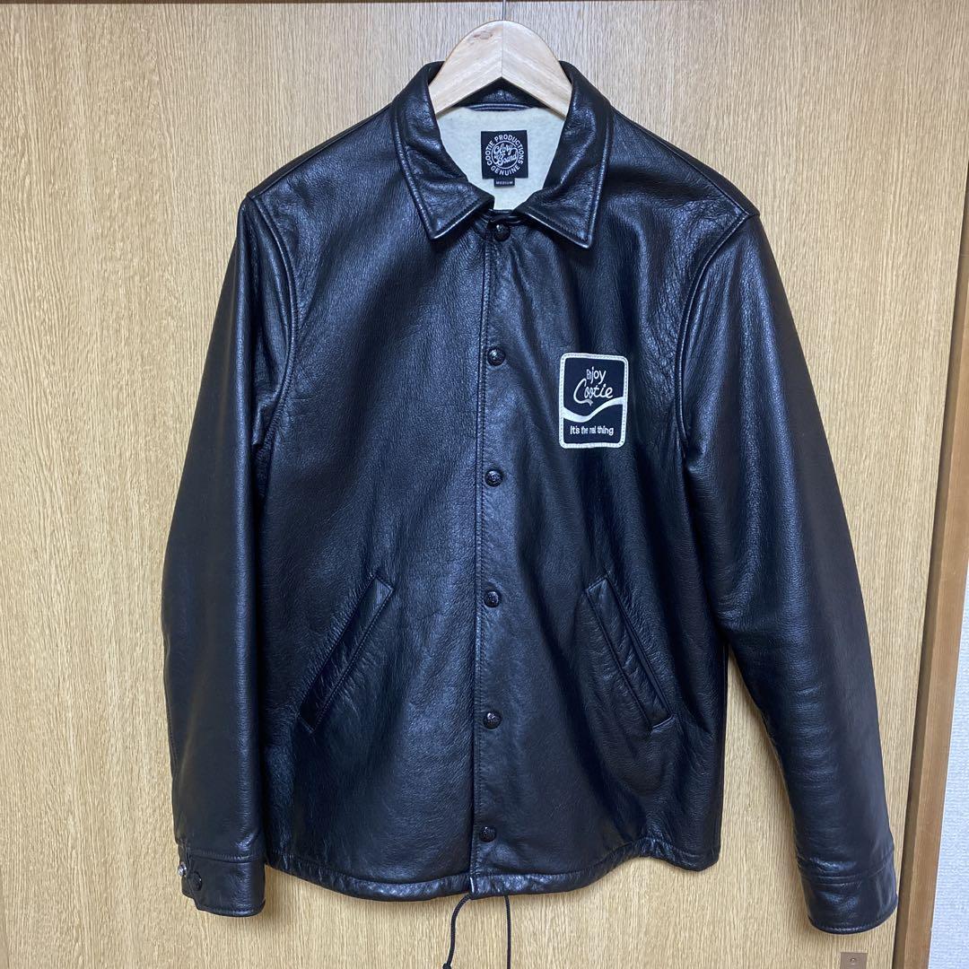 cootie Leather 焦げ臭く Garage Jacket