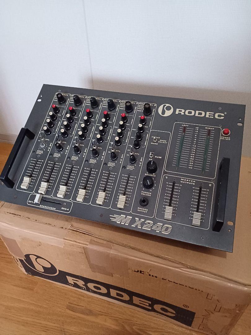 rodec mx-240 DJ mixer ロデック DJ ミキサー 動作品