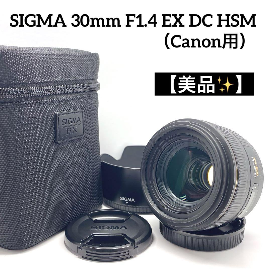 美品*SIGMA シグマ 30mm F1.4 EX DC HSM キヤノン用