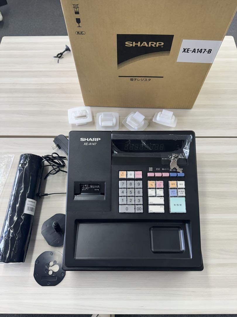 SHARP電子レジスタXE-A147(全新未使用品)1万円充電電池未使用