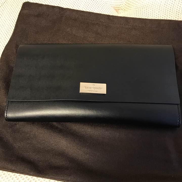 Kate spade New よい York レザークラッチバッグ ブラック