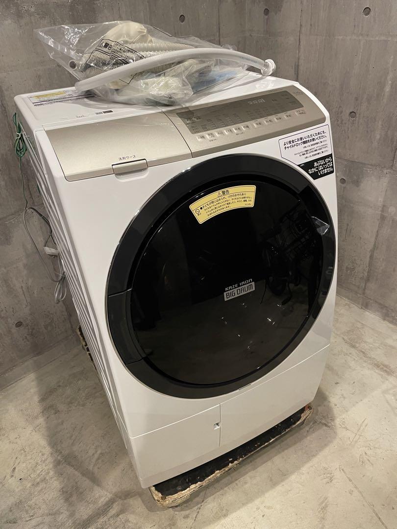 ☆中古美品！日立 ドラム式洗濯乾燥機 面倒 ビッグドラム BD-SX110FL 高