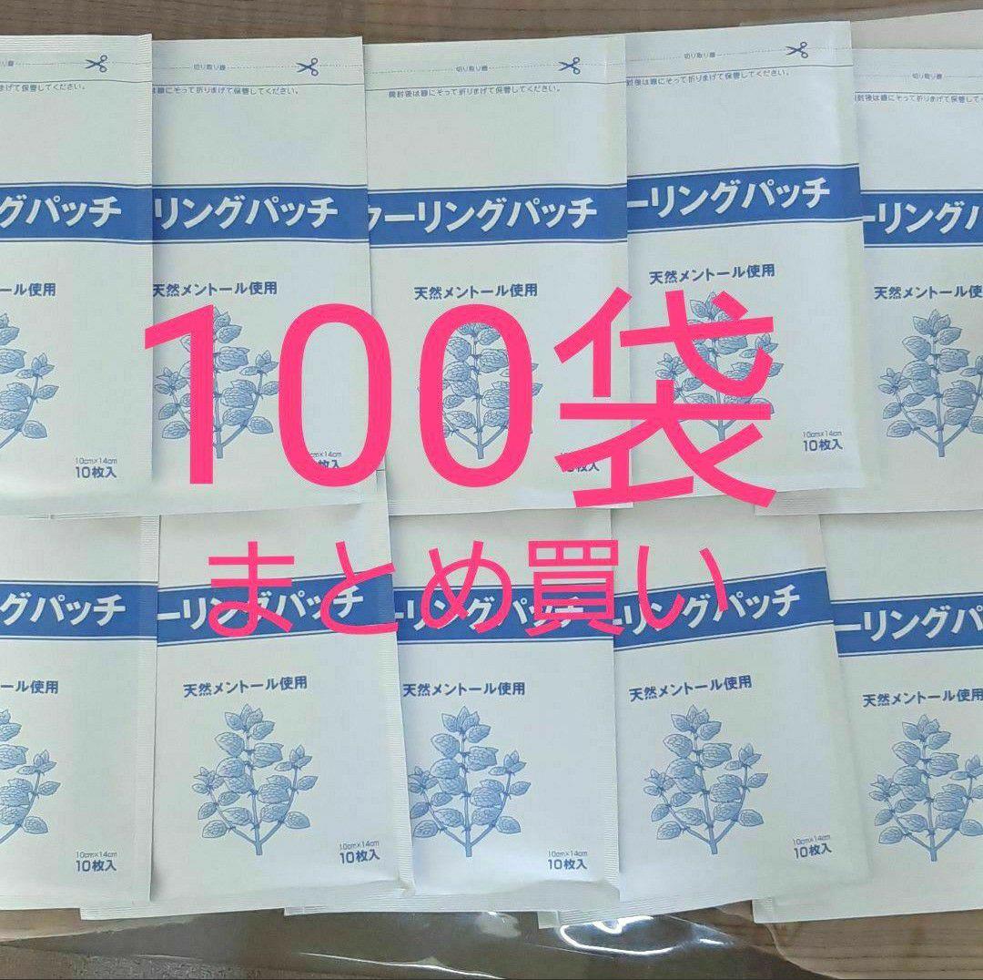 湿布 クーリングパッチ 100袋 医薬部外品