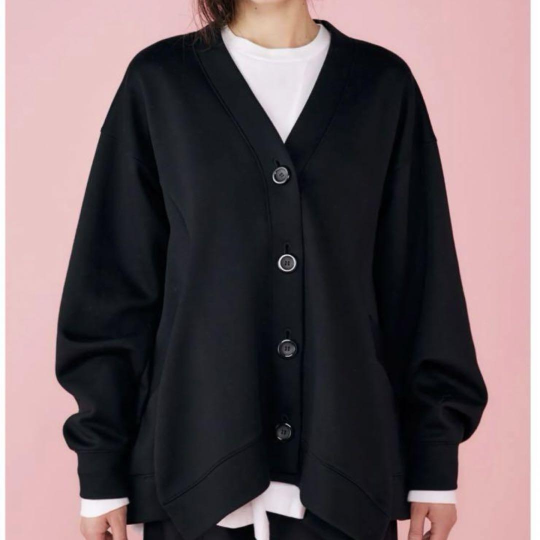 ナゴンスタンス☆någonstans curve drape cardigan ぎこちない