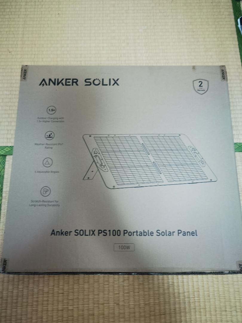 ⑥新品未使用 100w Anker Solix PS100 ソーラーパネル