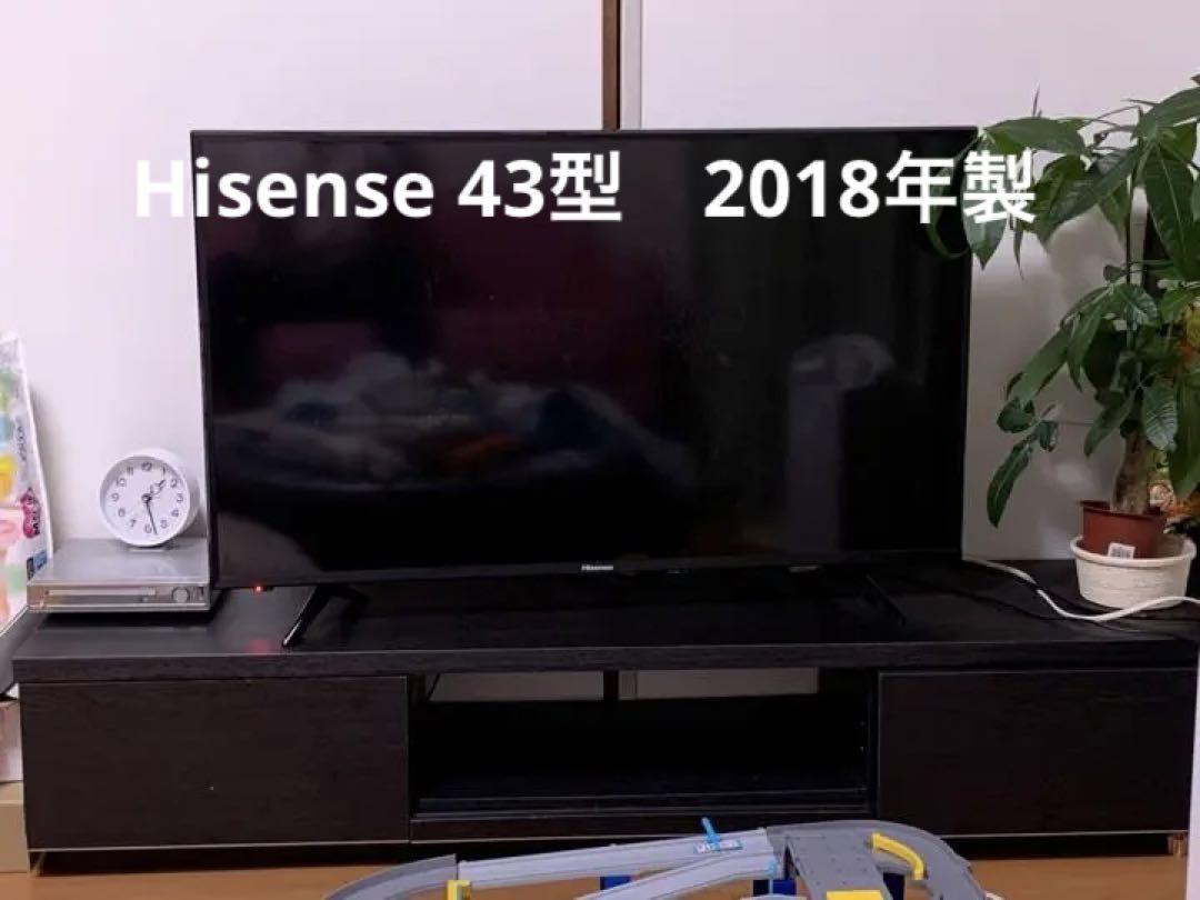 ハイセンス テレビ HJ43N3000 悪 43V型 2018年製 4K対応