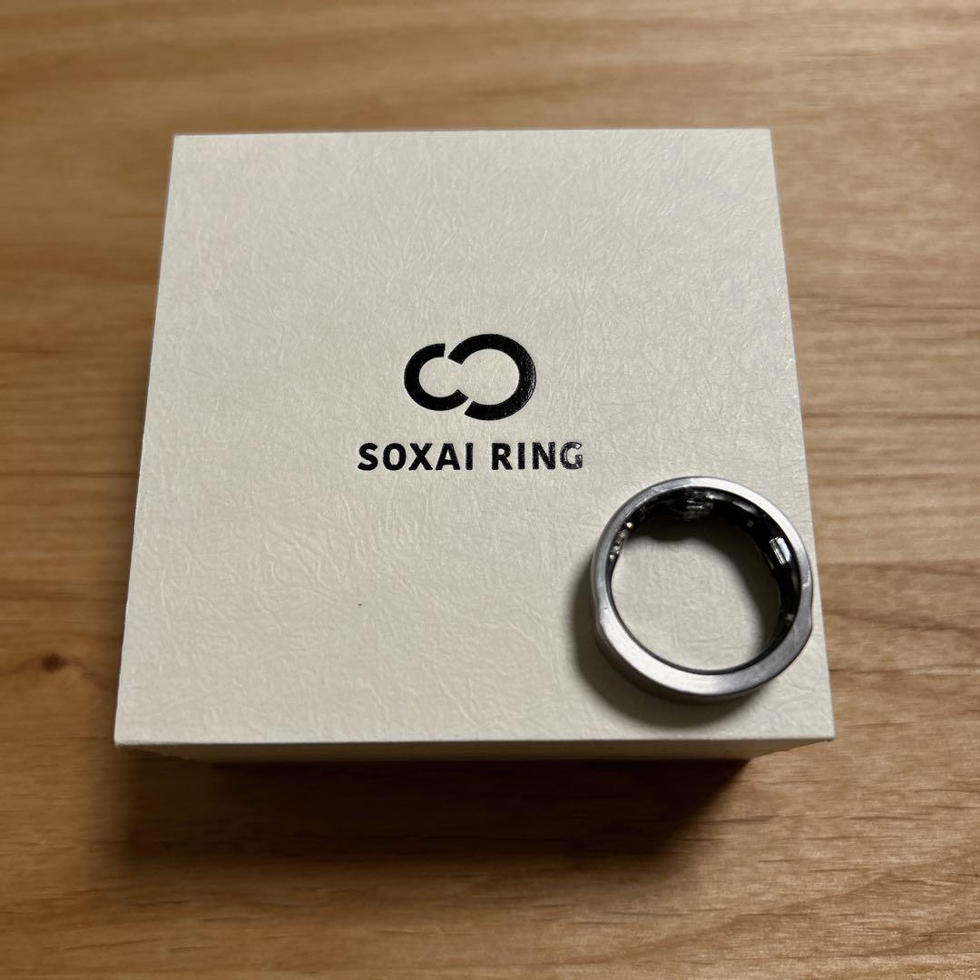 SOXAI Ring マットシルバー 18号 ぎょうぎょうしく