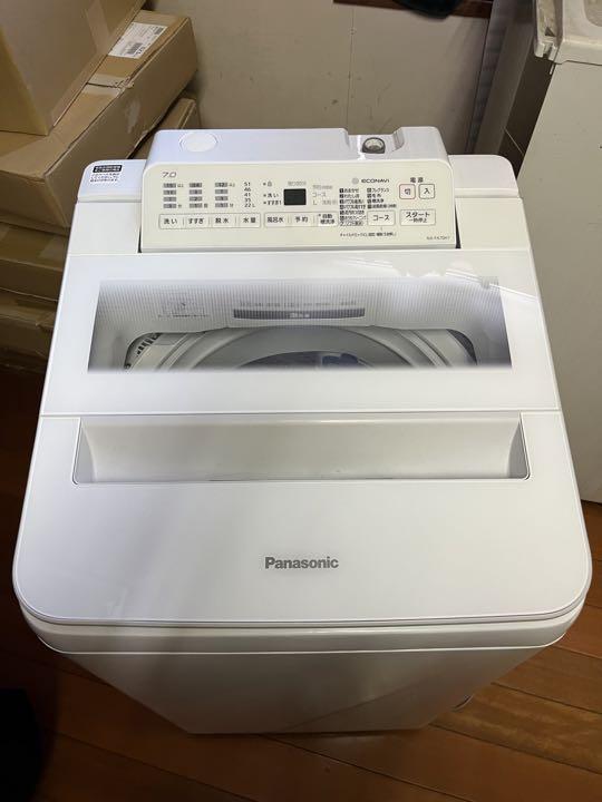 送料込み！超美品洗濯機7kg【Panasonic NA-FA70H7-W】 可愛らしかっ