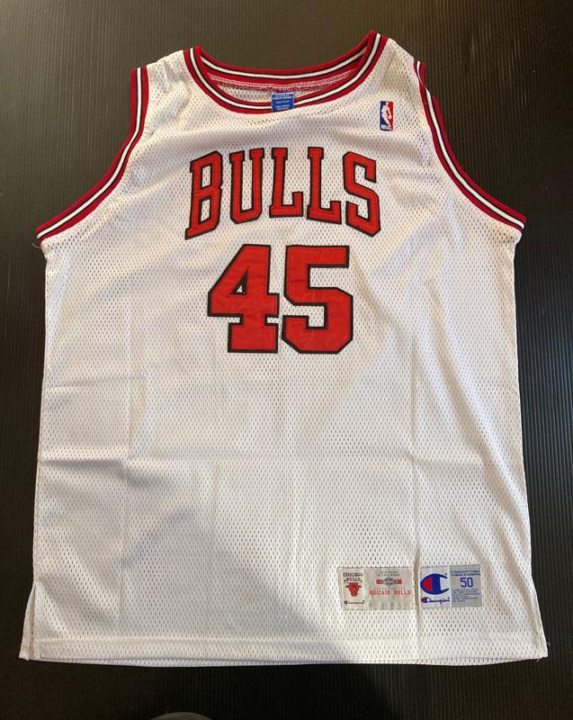 マイケル・ジョーダン #45 White Authentic JERSEY 94