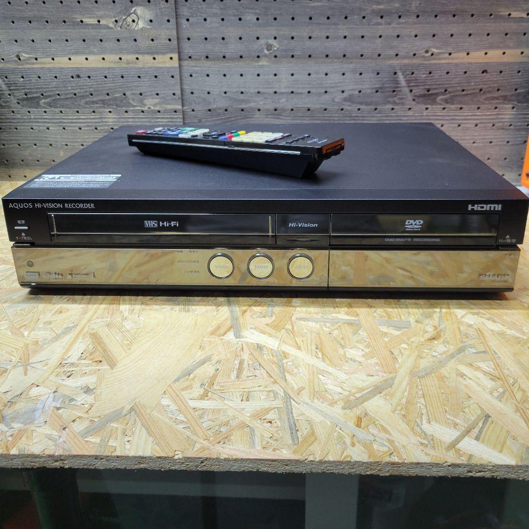 SHARP VHS DVD レコーダー DV-ACV52 ぬるく 稼働品