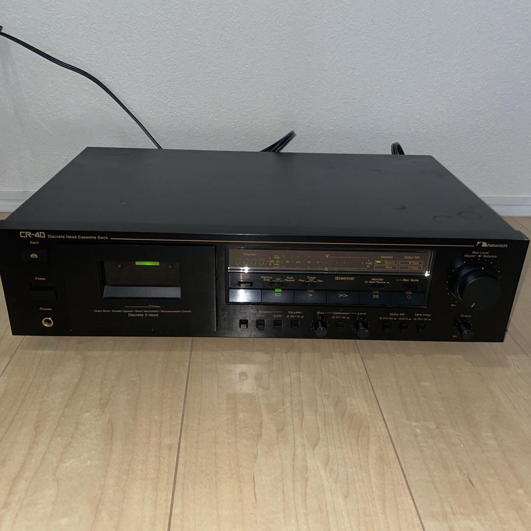 ジャンク品】Nakamichi CR-40 カセットデッキ ナカミチ