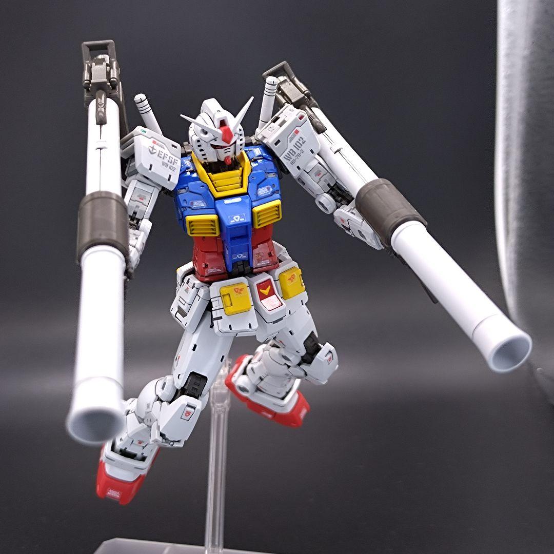 RG ガンダム ver.2.0 & 広い 武器セット【全塗装完成品】