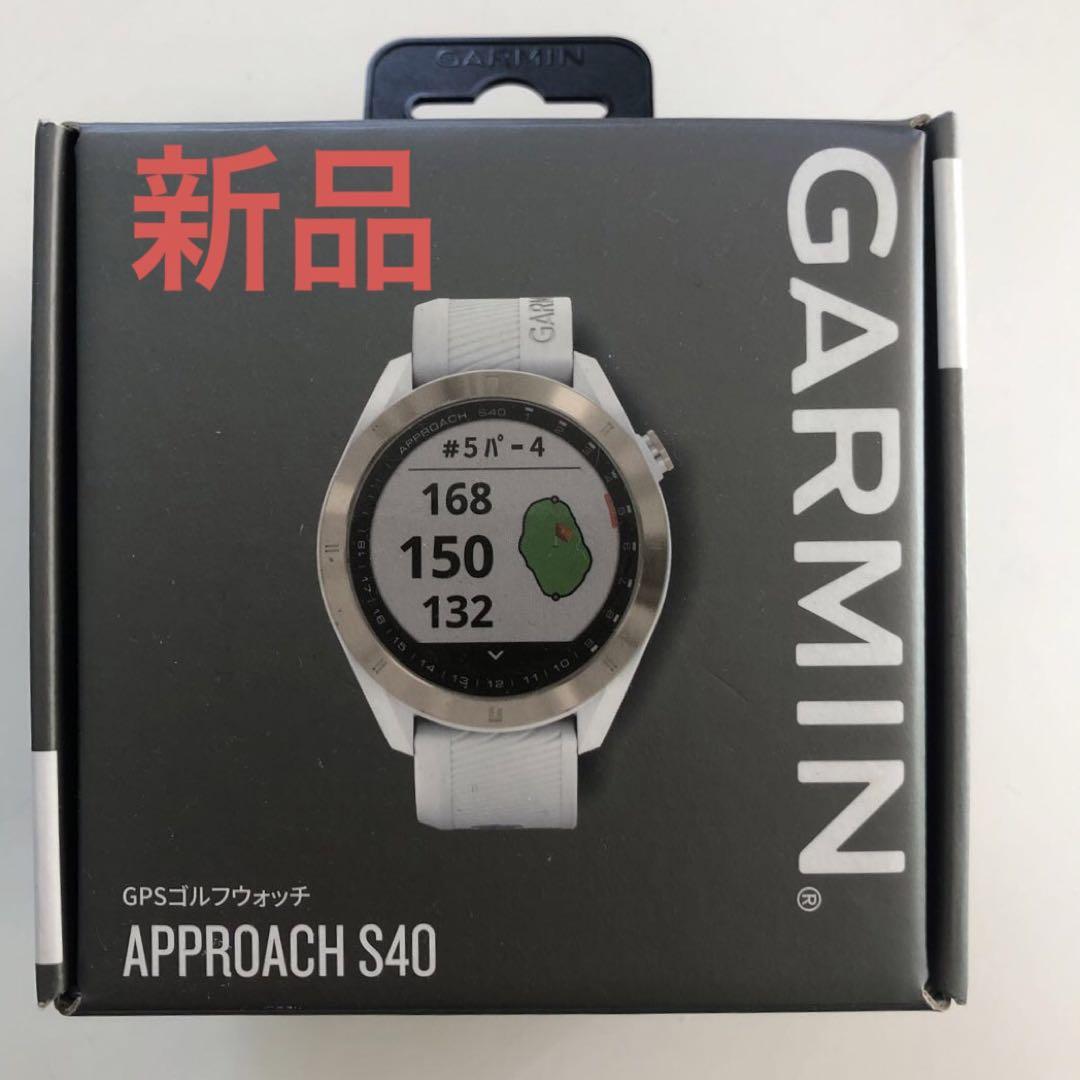 GARMIN 汚らしく GPSゴルフウォッチ Approach S40 White 01…