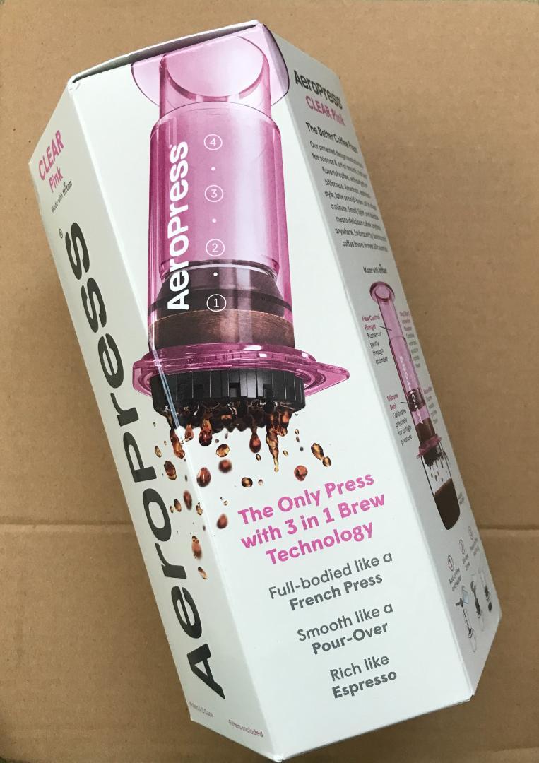 新品未開封］エアロプレスクリアピンク 荒々し AeroPress Clear Pink