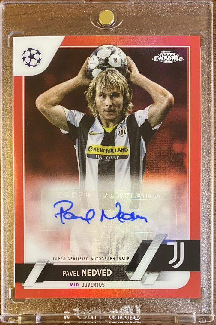 03/05 NEDVED TOPPS chrome 味わい深 auto サイン ネドベド