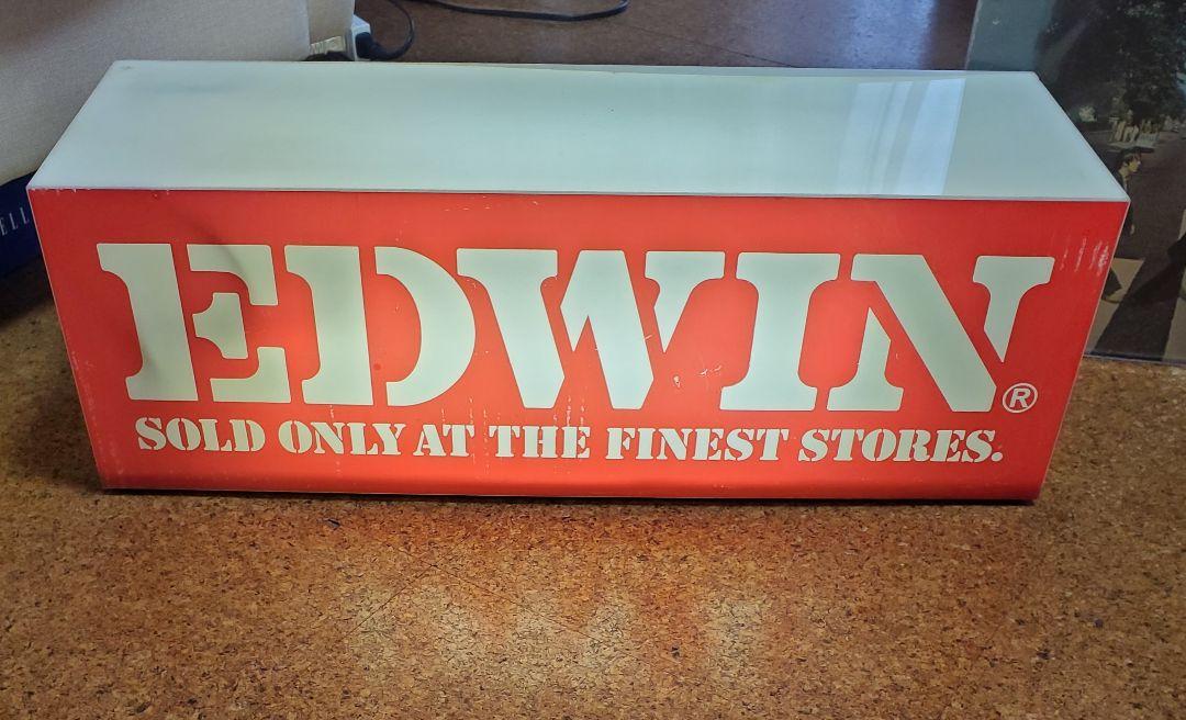 価格交渉可 ヴィンテージ 非売品 EDWIN エドウィン 電光看板 60cm ばっち