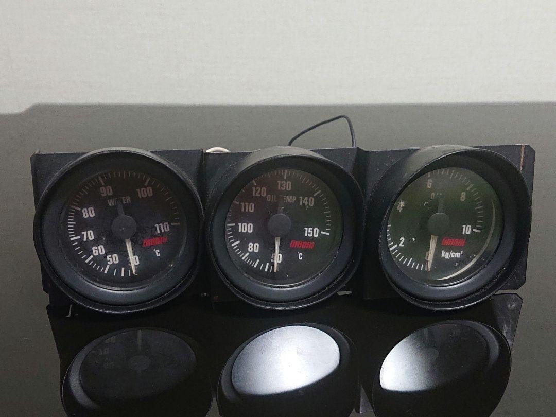 大森 オオモリ 追加メーター FD3S 水温 油温 ブースト 3連メーター