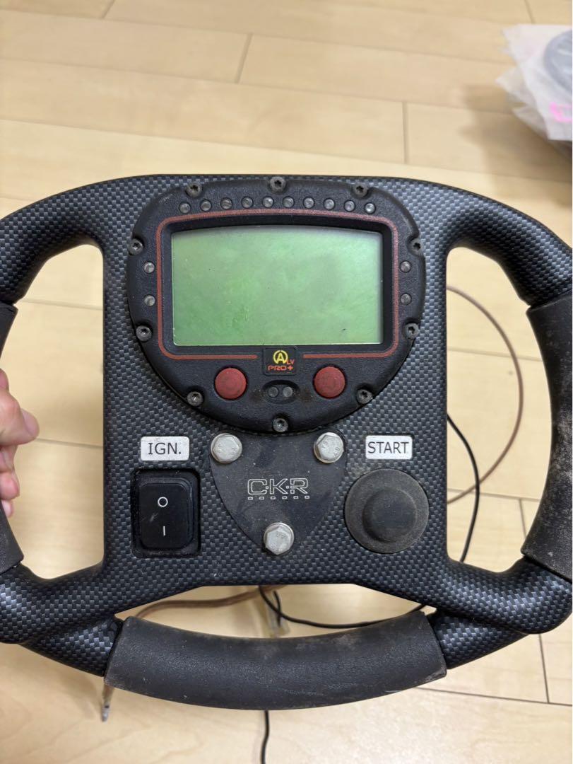 レーシングカート ハンドル（アルファノ付） ぎこち